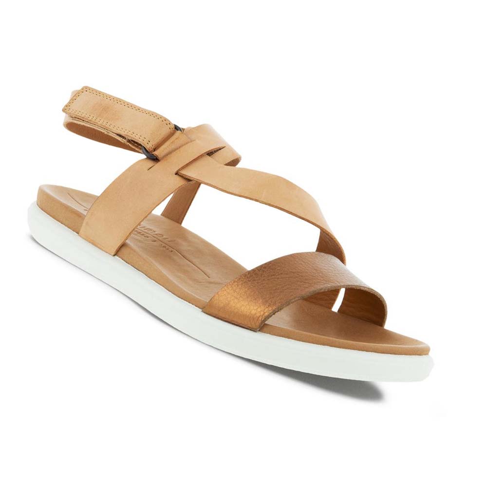 Ecco Simpil Flate Sandaler Dame Brune | NO 192EBC